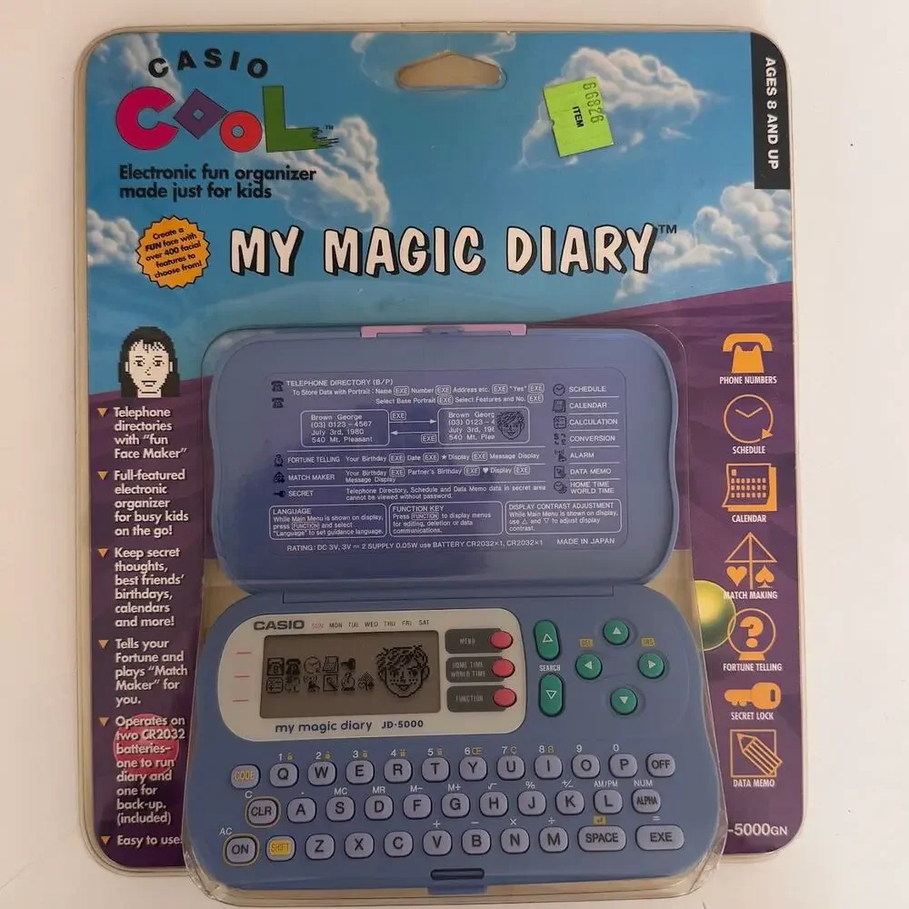 Casio Cool My Magic Diary Electronic Organizer Vintage 90s NEW JD-5000